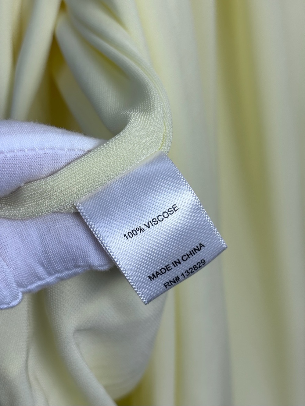 Helsa Lemon Yellow Amphora One Shoulder Ruched Draped Maxi Dress Size XS NWT - Picture 12 of 12